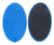 160 x 96 mm Large Silicone Oval Blue (pair)